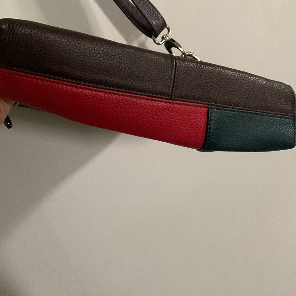 Leather patchwork purse - Picture 6 of 11